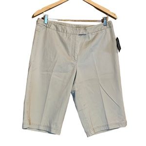 •RAFAELLA•NWT WOMENS TWILL KHAKI BERMUDA SHORTS SIZE 10
